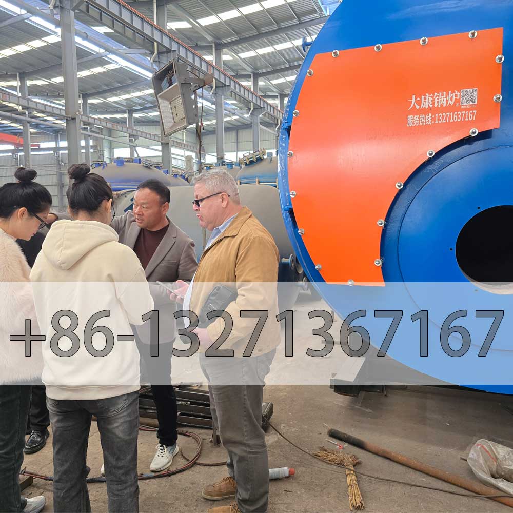 French customers ordered WNS10-1.25-YQ diesel steam boiler